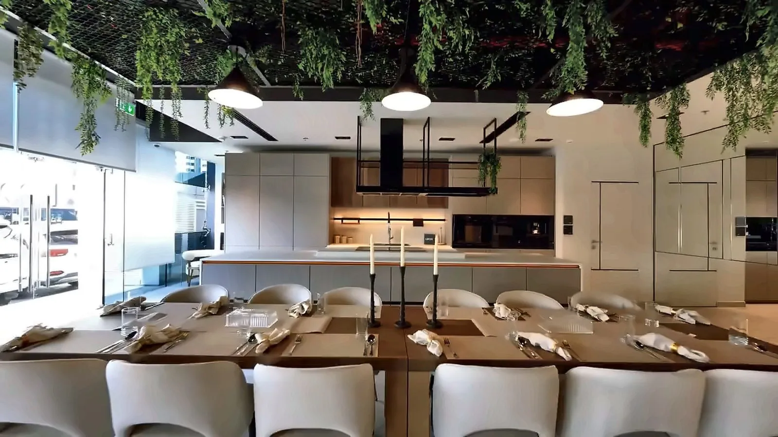 Dining and display kitchen